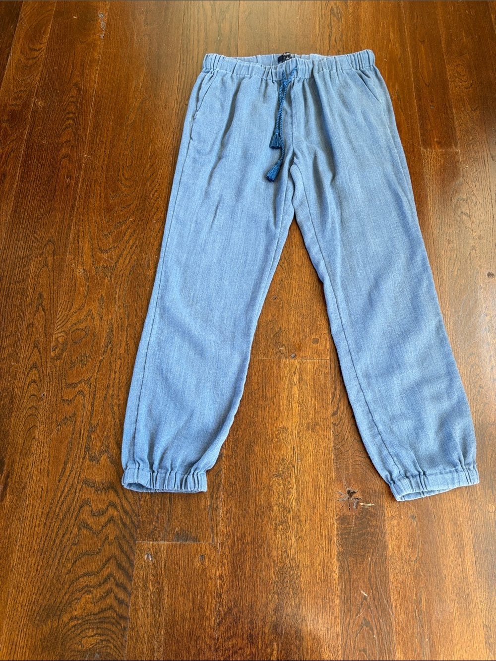 Madewell Slate Blue Drawstring Waist Pants